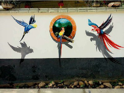 华阴视觉错位-3D墙绘设计