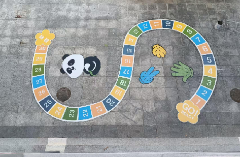 华阴地面游戏彩绘