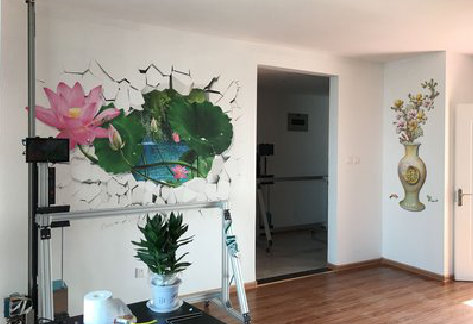 华阴墙体彩绘相比墙纸的优势。