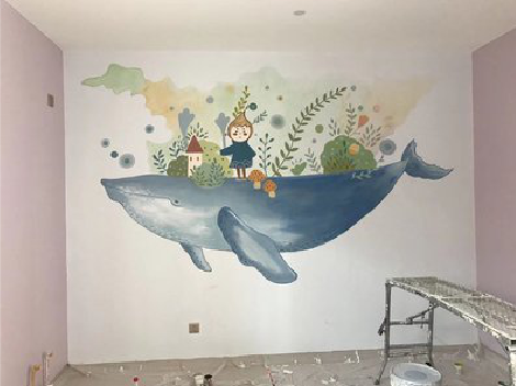 华阴手绘墙的特点及优势。